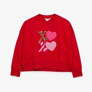 Shiraleah Red XO Heart Sweatshirt